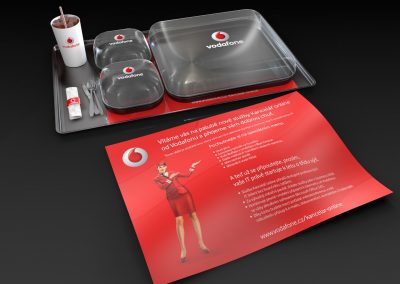 3D grafický návrh direct mailu pro Vodafone